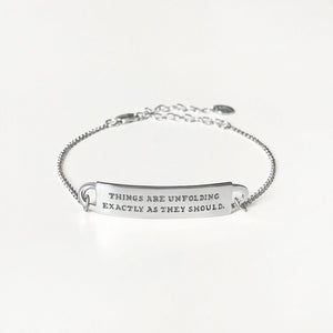 Engraved Fortune Bracelet: